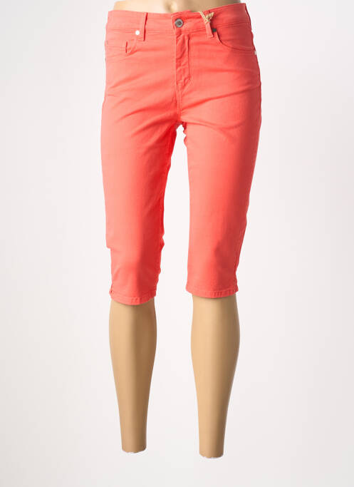 Corsaire tissage denim taille normale orange LEE COOPER femme