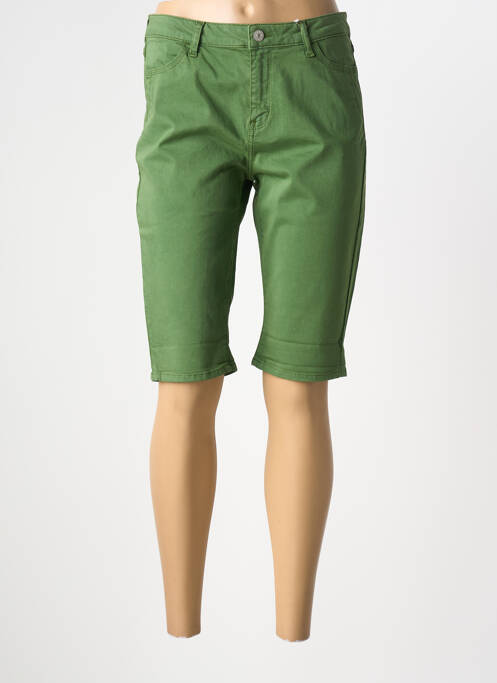 Bermuda slim taille normale vert KANOPE femme