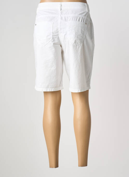 Bermuda taille à pinces taille normale blanc STREET ONE femme