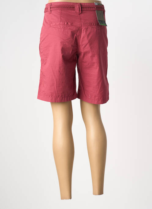 Bermuda taille à pinces taille normale rouge STREET ONE femme