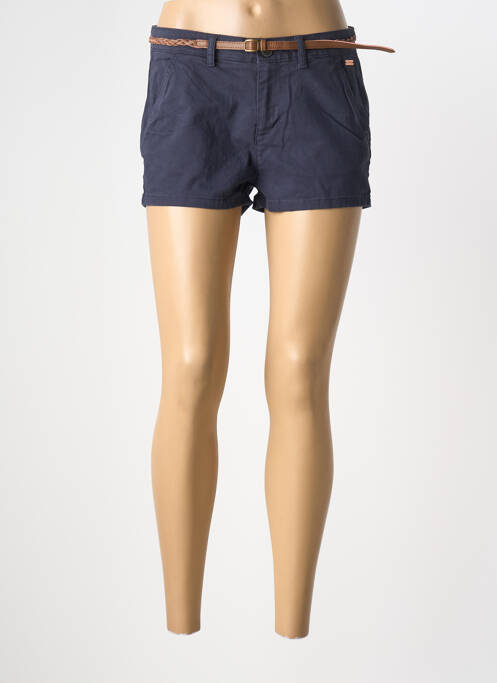 Short taille à pinces taille normale bleu SUPERDRY femme