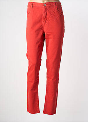 Pantalon slim stretch taille normale orange KANOPE femme