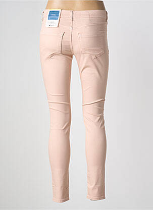 Pantalon slim tissage popeline taille normale rose STREET ONE femme