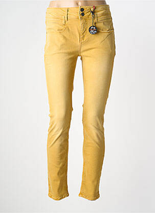 Jeans coupe slim stretch taille normale jaune STREET ONE femme