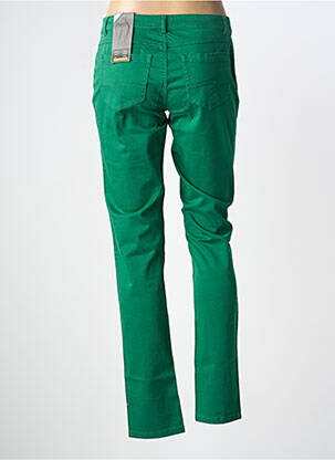 Pantalon slim tissage popeline taille normale vert STREET ONE femme