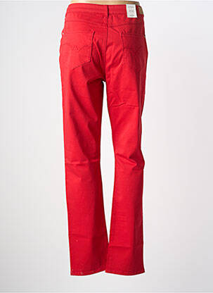 Pantalon droit stretch taille normale rouge KANOPE femme