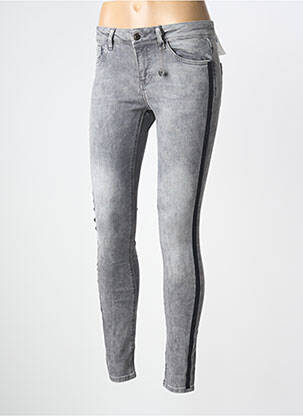 Jeans skinny tissage brut taille basse gris STREET ONE femme