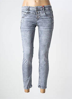 Jeans skinny tissage brut taille normale gris STREET ONE femme