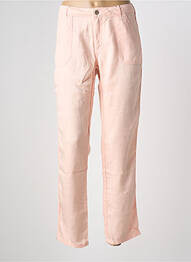 Pantalon slim tissage popeline taille normale rose ATELIER BOHÈME femme