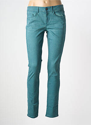 Jeans coupe slim tissage brut taille normale vert STREET ONE femme