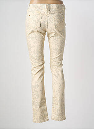Jeans coupe slim tissage brut taille normale beige MYSTIC femme