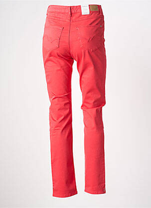 Pantalon droit stretch taille normale rouge KANOPE femme
