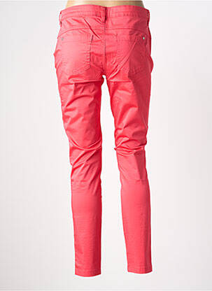 Pantalon slim tissage popeline taille normale rose STREET ONE femme