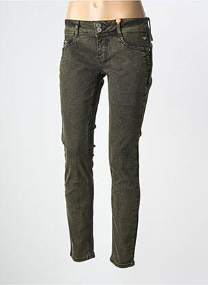 Jeans skinny vert STREET ONE femme
