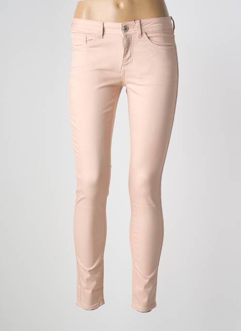 Pantalon slim tissage popeline taille normale rose STREET ONE femme