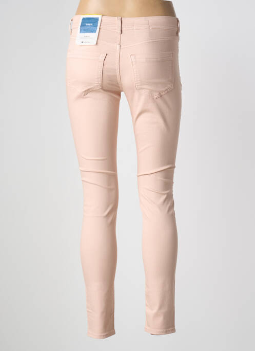 Pantalon slim tissage popeline taille normale rose STREET ONE femme