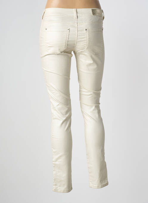 Jeans coupe slim stretch taille normale beige SCHOOL RAG femme