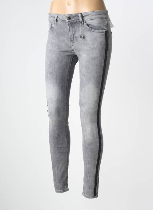 Jeans skinny tissage brut taille basse gris STREET ONE femme