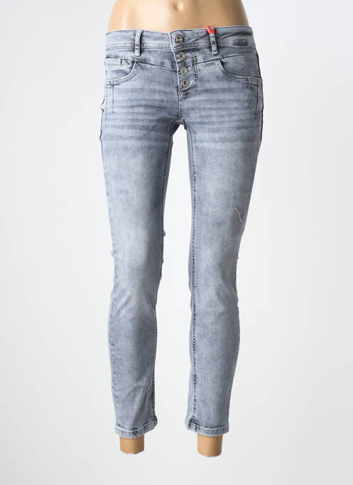 Jeans skinny tissage brut taille normale gris STREET ONE femme