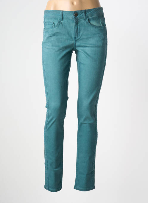 Jeans coupe slim tissage brut taille normale vert STREET ONE femme