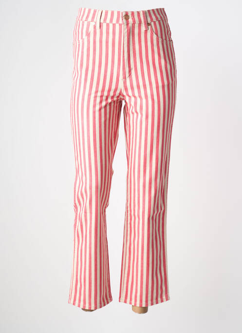 Jeans coupe droite rose WRANGLER femme