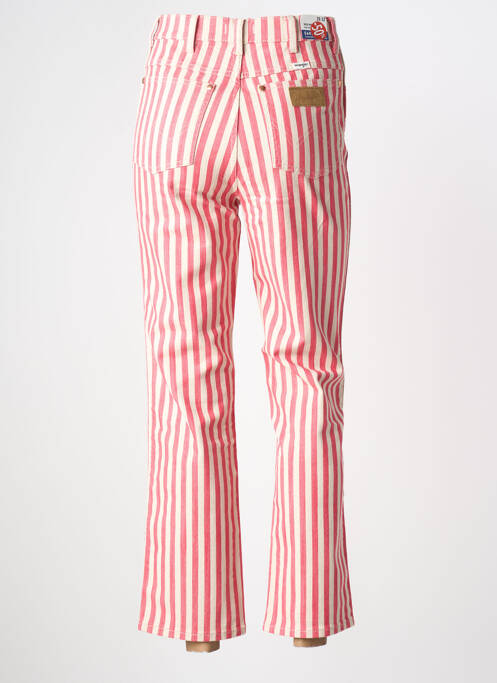 Jeans coupe droite rose WRANGLER femme