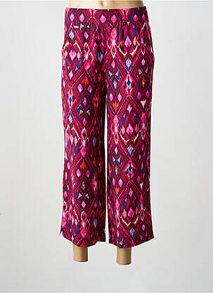 Pantalon 7/8 tissage popeline taille normale violet STREET ONE femme