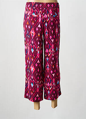 Pantalon 7/8 tissage popeline taille normale violet STREET ONE femme
