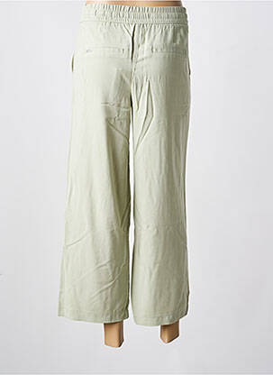 Pantalon 7/8 tissage popeline taille normale vert STREET ONE femme