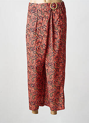 Pantalon 7/8 taille élastique taille normale orange CHATTAWAK femme