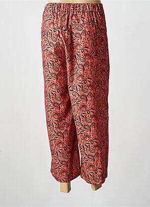 Pantalon 7/8 taille élastique taille normale orange CHATTAWAK femme
