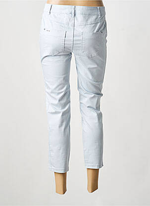 Pantalon 7/8 tissage popeline taille basse bleu STREET ONE femme