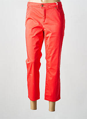 Pantalon 7/8 stretch taille normale orange STREET ONE femme
