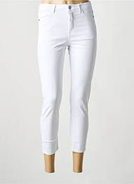 Jeans skinny taille haute taille haute blanc KANOPE femme
