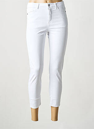 Jeans skinny taille haute taille haute blanc KANOPE femme