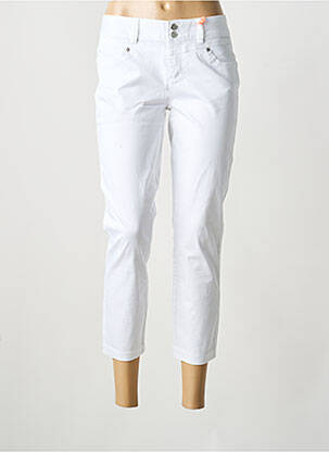 Jeans coupe slim stretch taille basse blanc STREET ONE femme