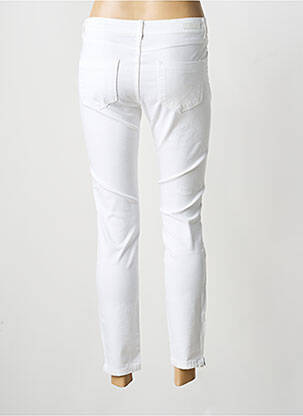 Jeans coupe slim taille basse taille basse blanc GEISHA femme