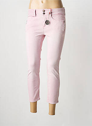 Jeans coupe slim stretch taille basse violet STREET ONE femme