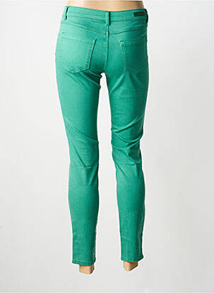 Pantalon 7/8 stretch taille normale vert GEISHA femme