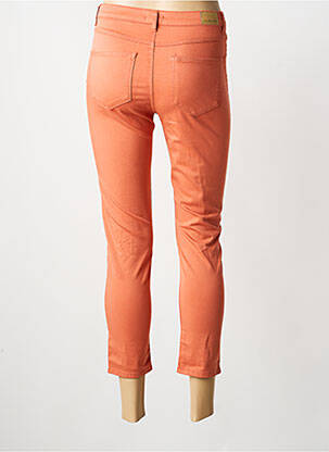 Pantalon 7/8 stretch taille normale orange KANOPE femme