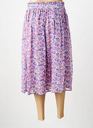 Jupe mi-longue taille normale rose MOLLY BRACKEN femme