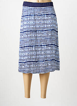 Jupe mi-longue bleu STREET ONE femme