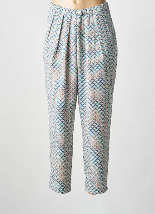 Pantalon droit coupe carotte taille haute vert MOLLY BRACKEN femme