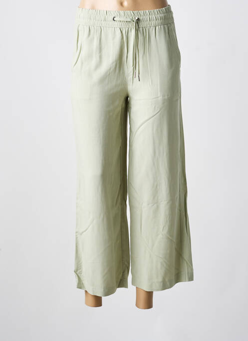 Pantalon 7/8 tissage popeline taille normale vert STREET ONE femme