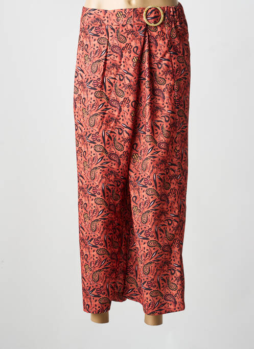 Pantalon 7/8 taille élastique taille normale orange CHATTAWAK femme