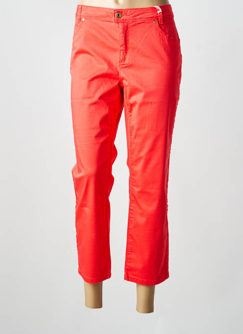 Pantalon 7/8 stretch taille normale orange STREET ONE femme