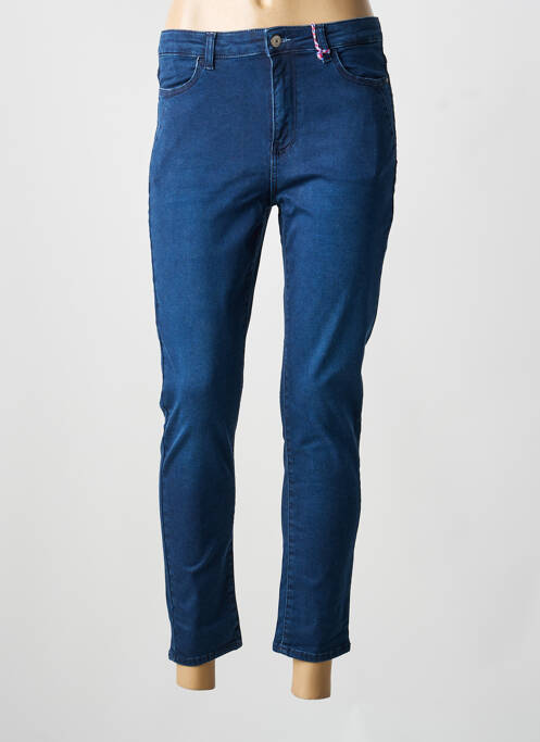 Jeans coupe slim stretch taille normale bleu KANOPE femme