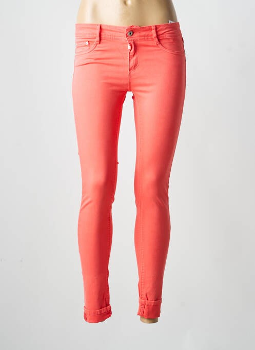 Jeans coupe slim taille basse taille basse rose KAPORAL femme