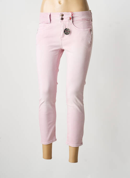 Jeans coupe slim stretch taille basse violet STREET ONE femme