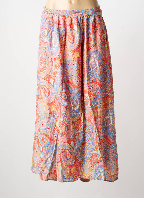 Jupe courte taille haute orange MOLLY BRACKEN femme